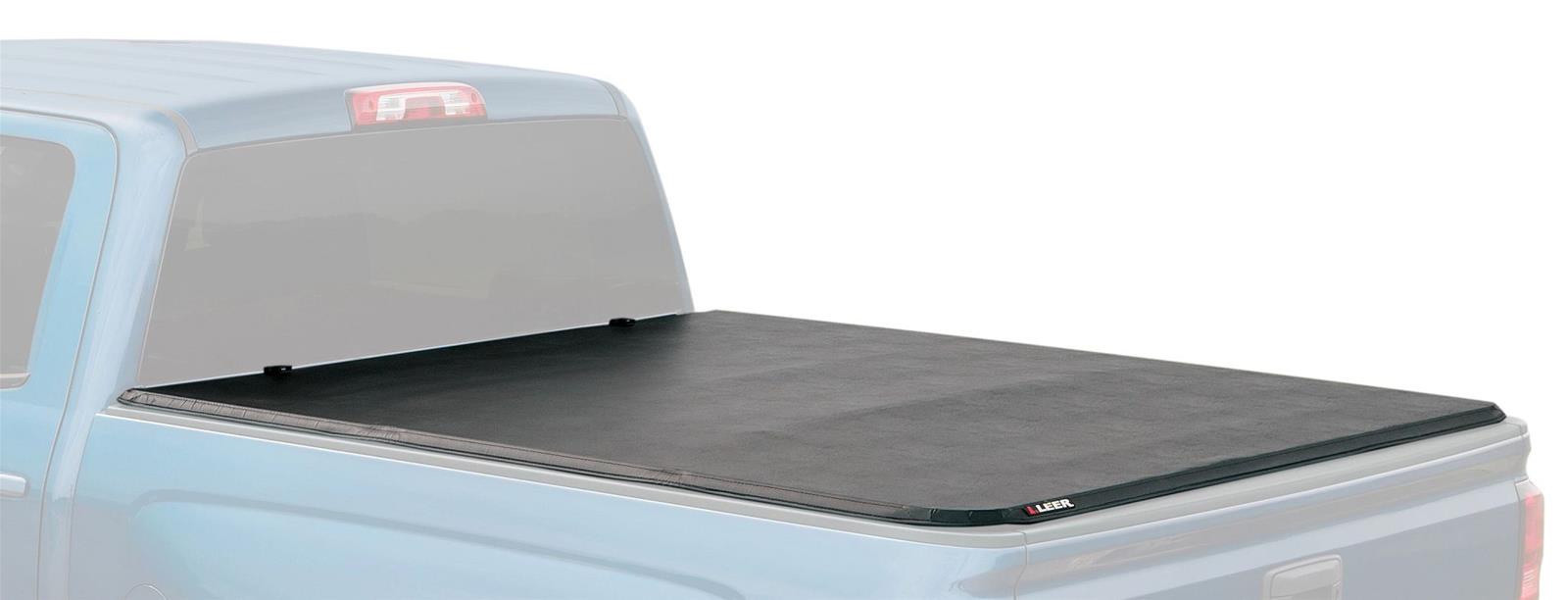 Leer 630319 - 20-25 Jeep Gladiator Reinforced Soft Folding Tonneau Cover Truck Bed Topper 5 Foot With or Without Track