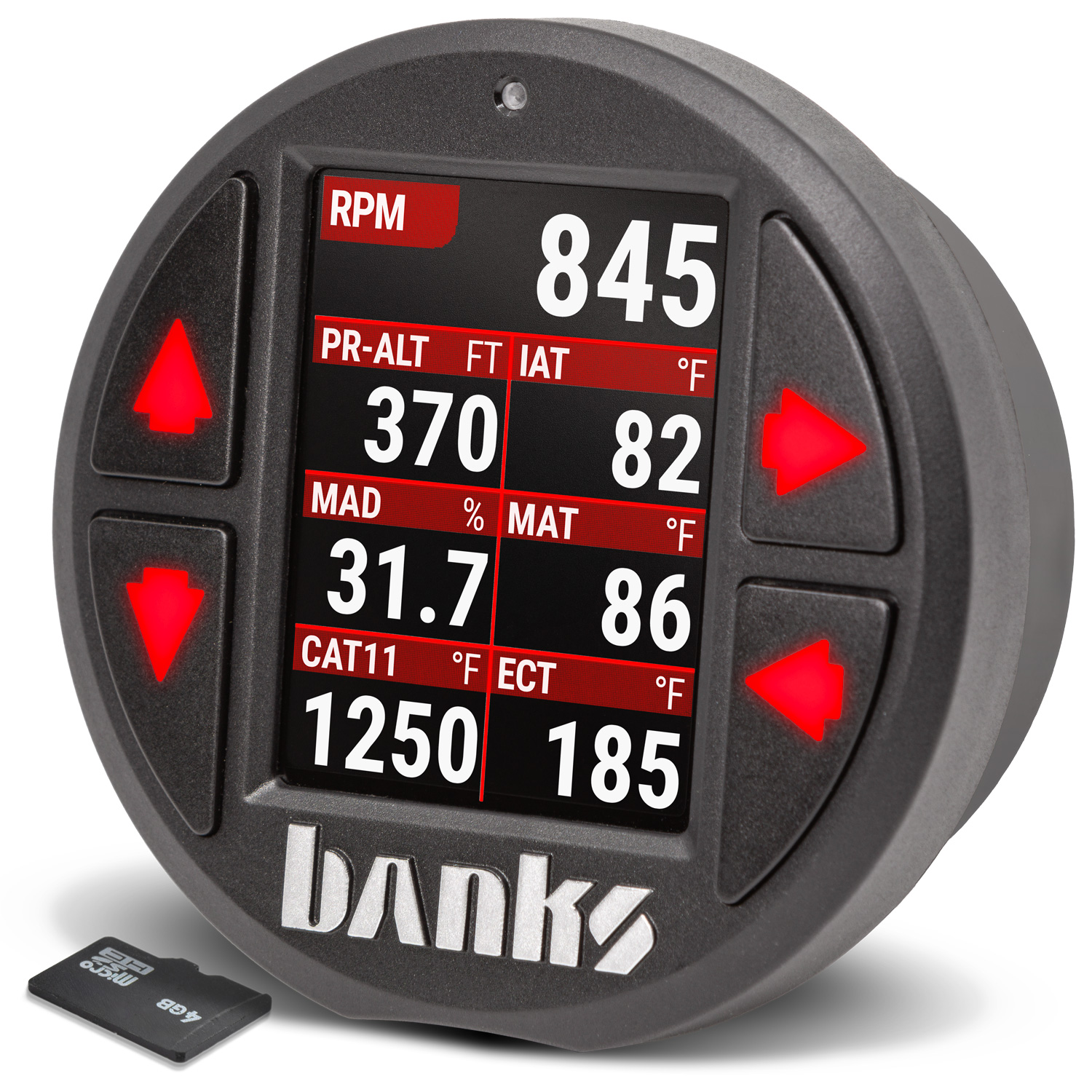 Banks Power 66713 - iDash Data Pro for use with OBDII CAN bus vehicles Expansion Gauge