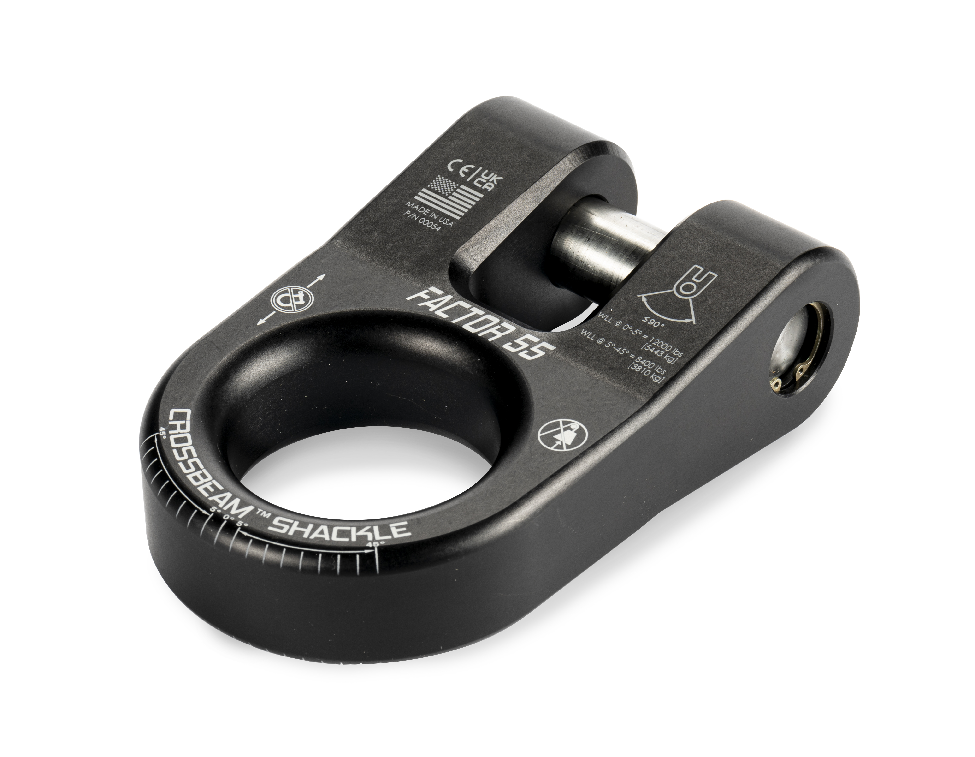 Factor 55 00054-04 - CROSSBEAM SHACKLE BLACK Factor 55 00054-04 - CROSSBEAM SHACKLE BLACK