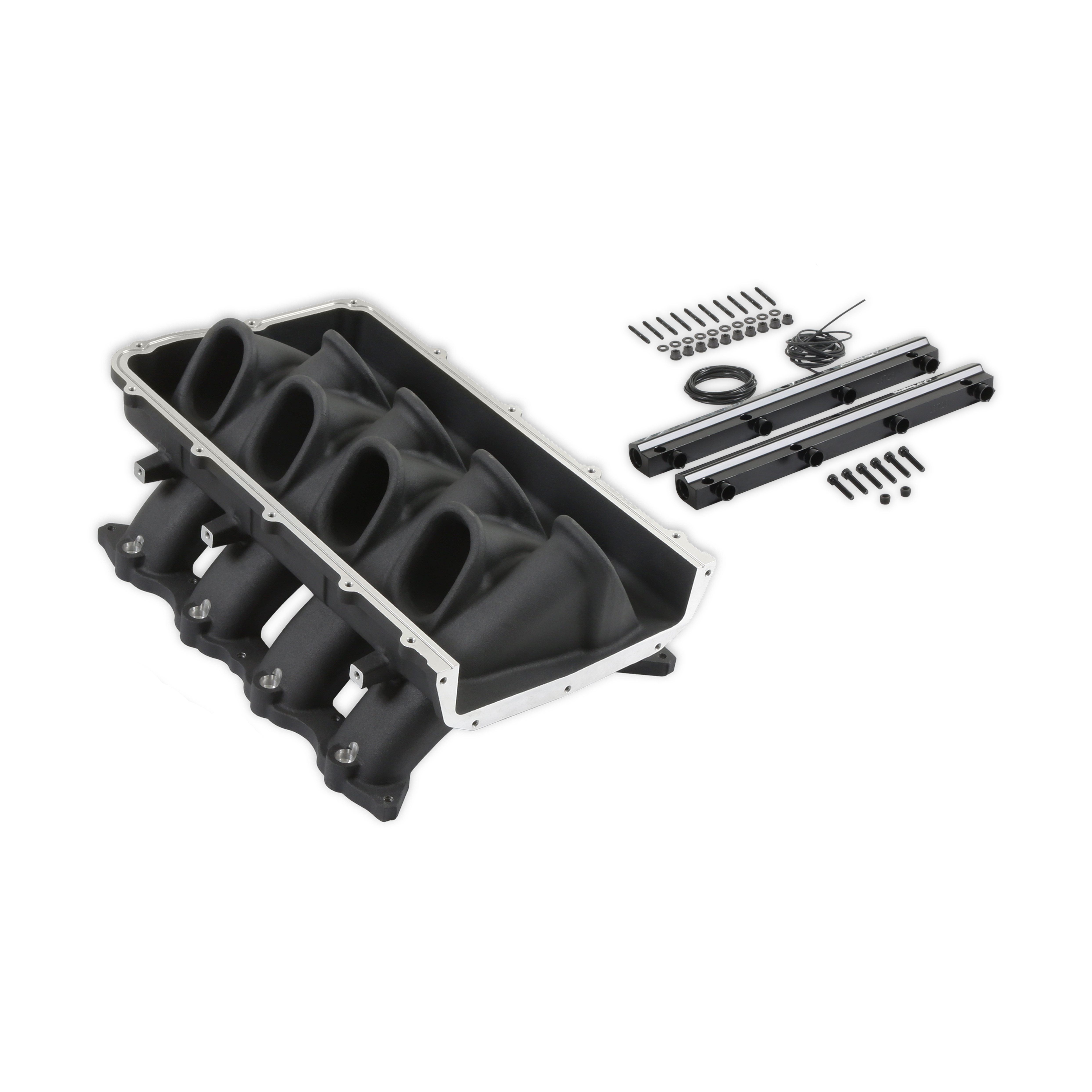 Holley EFI 300-921BK - ULTRA LO-RAM BASE, FORD COYOTE FRONT FEED BLACK