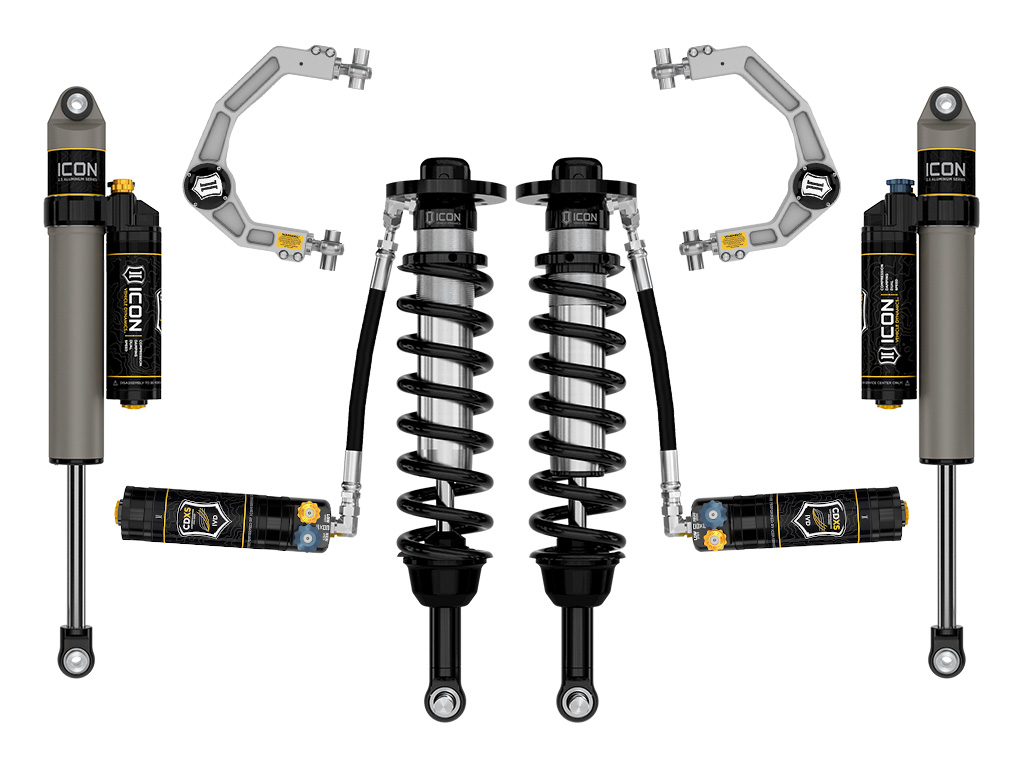 Icon K93164D - 21-24 Ford F150 Tremor 2.5 Series Stage 4 Billet CDXS Suspension System