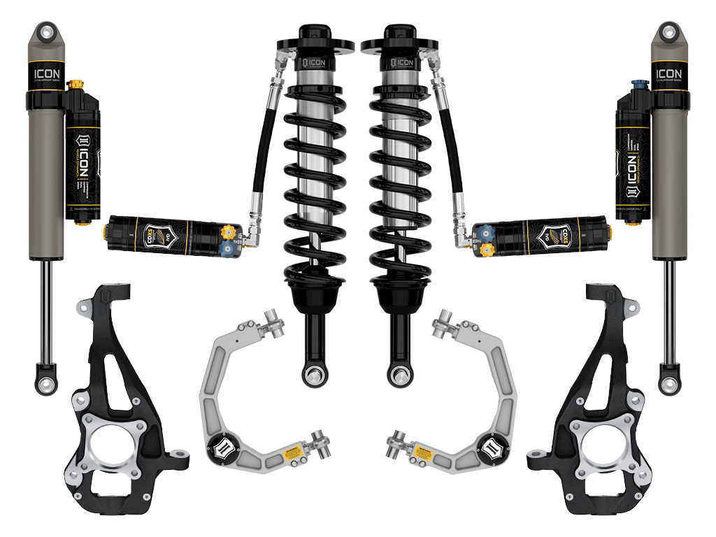 Icon K93144D - 21-24 Ford F-150 4WD 2.5 Series Stage 4 Billet CDXS Suspension System