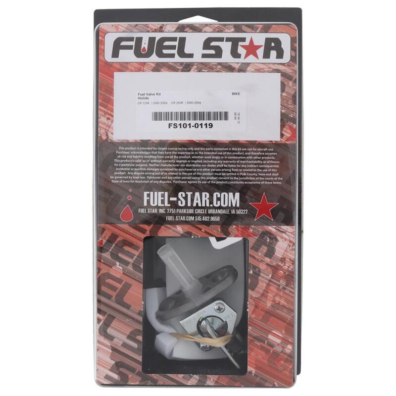 All Balls Racing FS101-0119 - 00-04 CR 125 R/00-04 CR 250 R Fuel Valve Kit