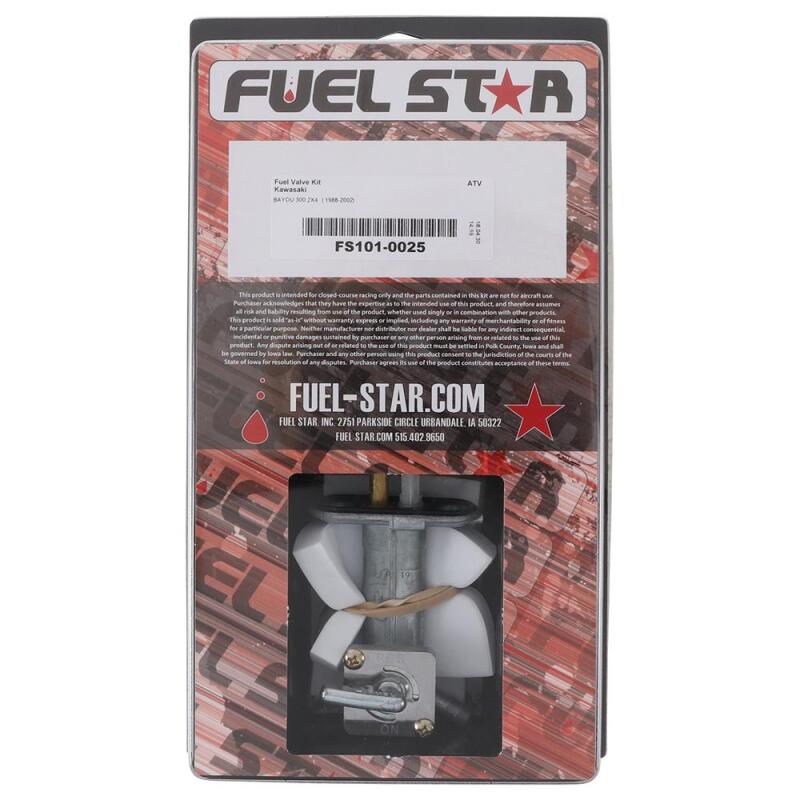 All Balls Racing FS101-0025 - 88-00 KLF 300 B Bayou 2x4 Fuel Valve Kit