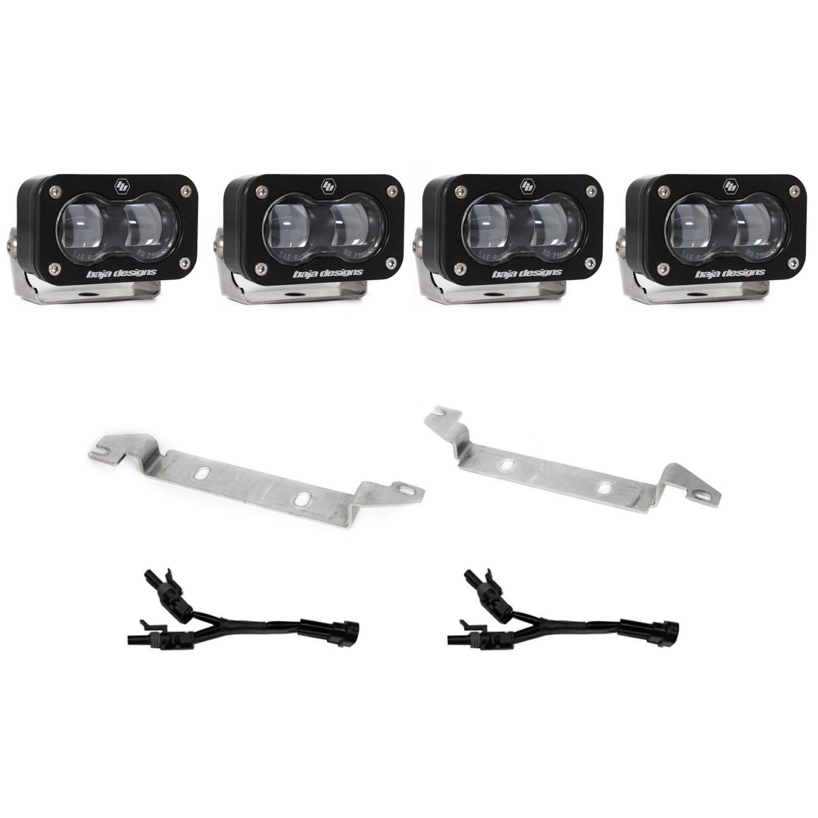Baja Designs 44-8282 - S2 SAE OEM Fog Light Replacement Kit 2025-On Toyota 4Runner Non-TRD Pro Clear