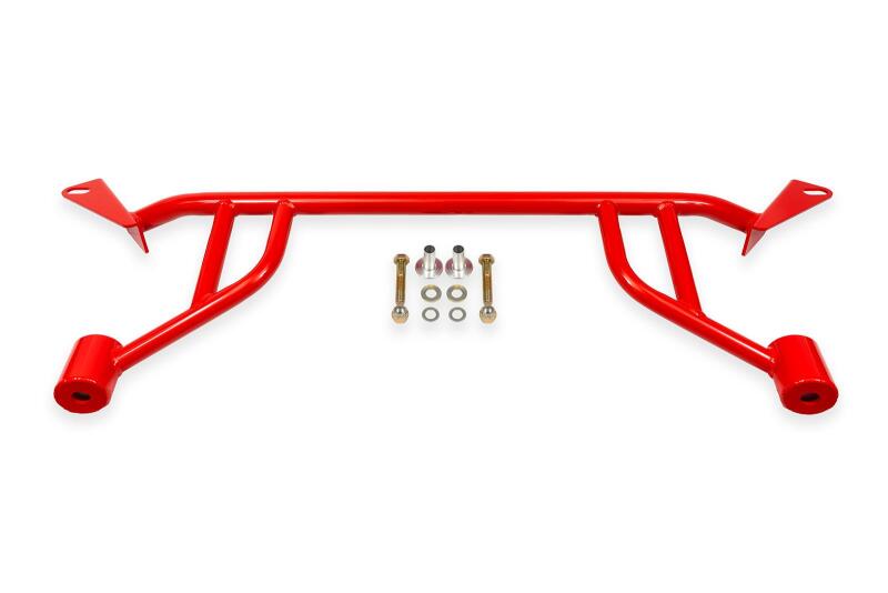 BMR CB770R - 24-25 Ford Mustang S650 Chassis Brace Front Subframe 4-point - Red