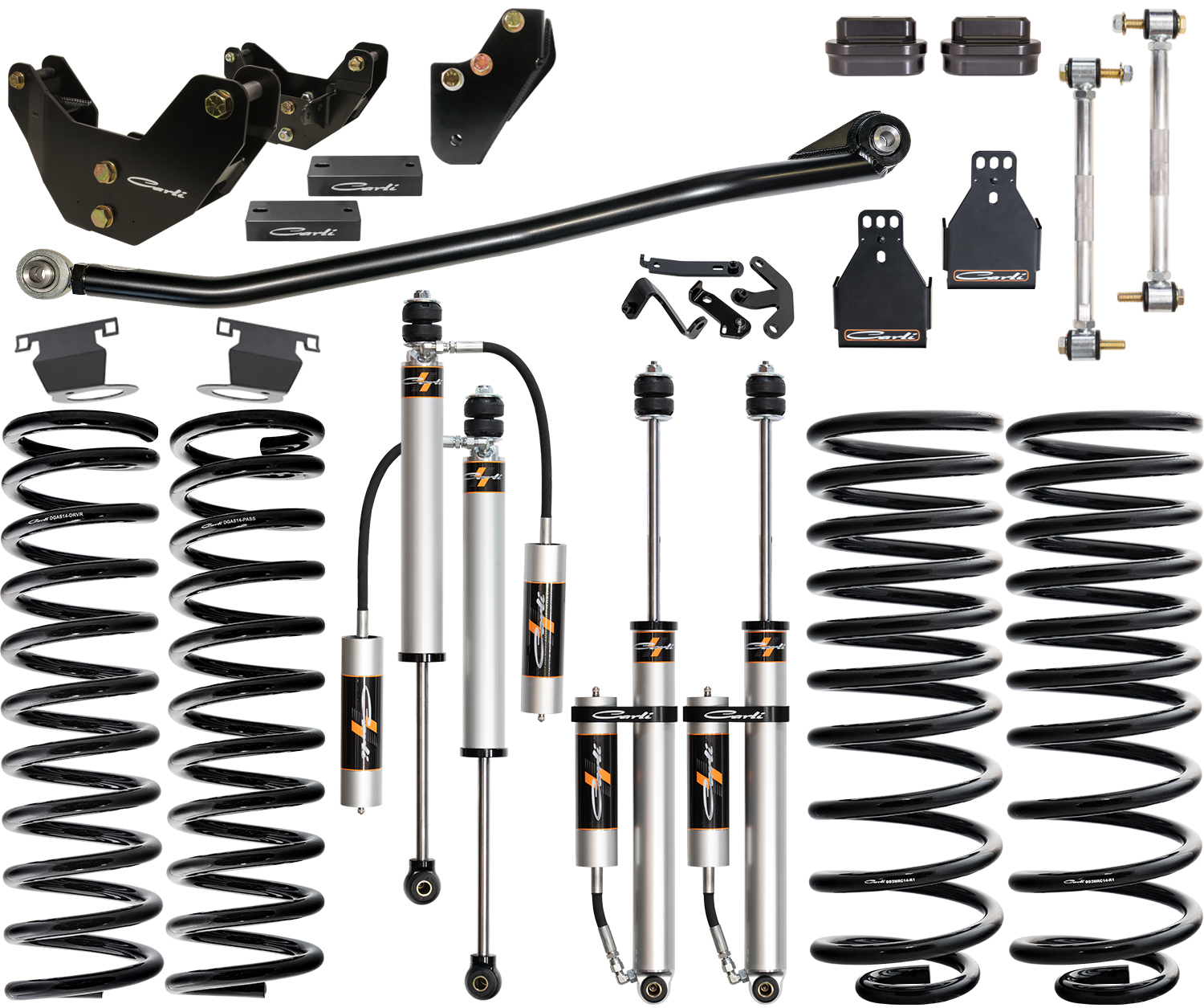 Carli Suspension CS-D3-BC-CS-14-PW-R2 - CARLI 14-18 RAM 2500 4X4 POWER WAGON 2" LIFT BACKCOUNTRY SYSTEM -  R2 COILS
