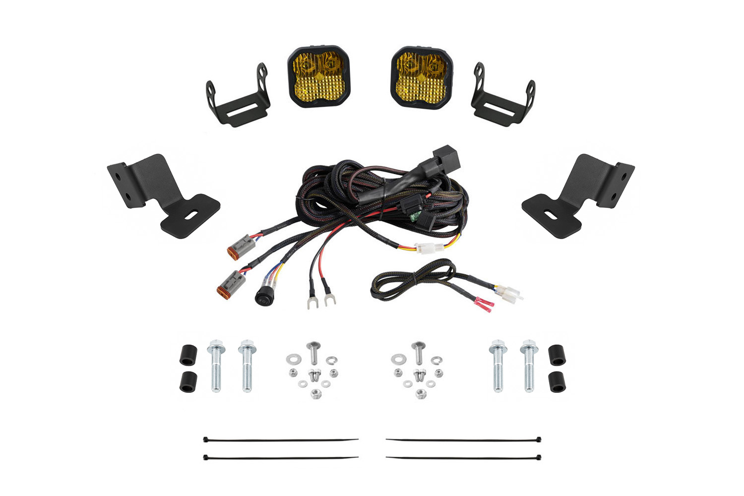 Diode Dynamics DD7909 - Stage Series Ditch Light Kit for 2019-2024 Honda Talon, SS3 Sport Yellow Combo