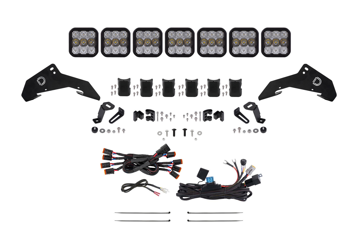 Diode Dynamics DD7917 - 2019-2024 Honda Talon, SS5 Sport CrossLink Roof White Combo Lightbar Kit