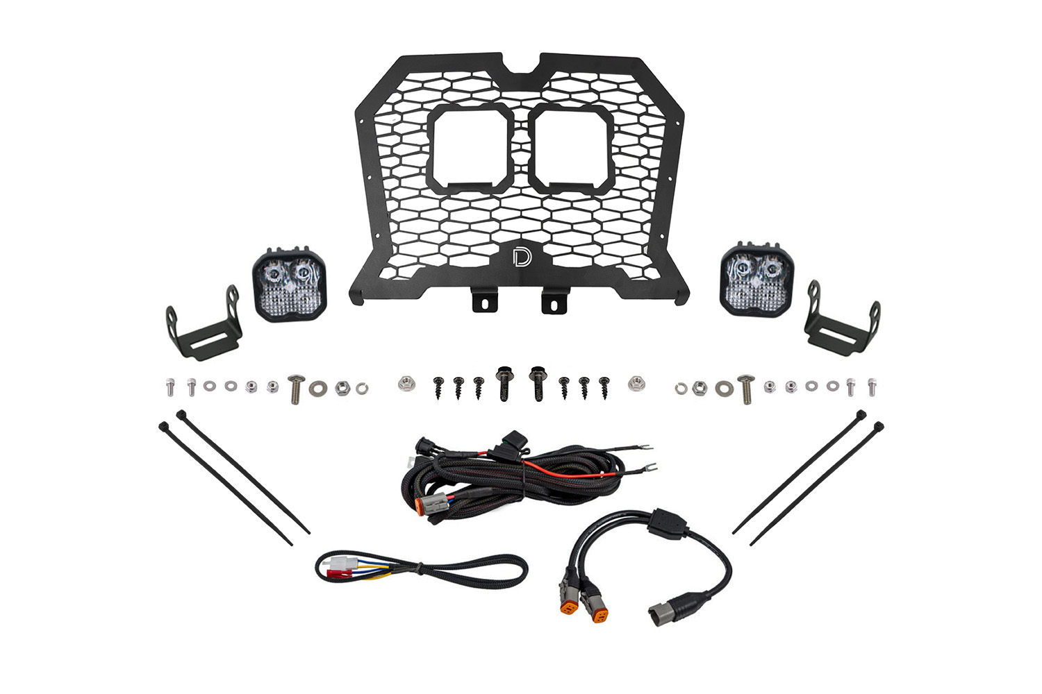 Diode Dynamics DD8071 - Stage Series LED Grille Kit for 2019-2024 Polaris RZR XP, Sport White Combo