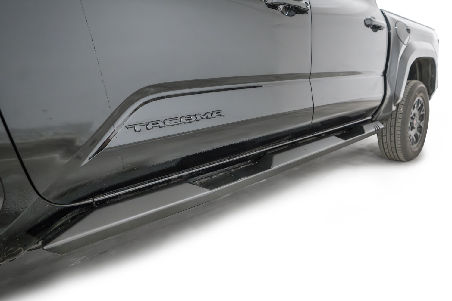 Fab Fours TT24-G6450-1 - Step Slider; 125 lbs. Weight; Matte Black Powder Coat;