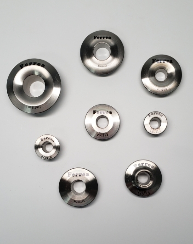 Ferrea E11150 - 17-20 Honda Civic Si L15 5.5mm Valve Stem Exhaust Titanium Retainers - Set of 8