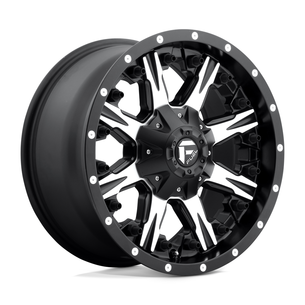 Fuel Wheels D54120009850 - D541 Nutz 20X10 Matte Black Machined Fuel Wheels D54120009850 - D541 Nutz 20X10 Matte Black Machined
