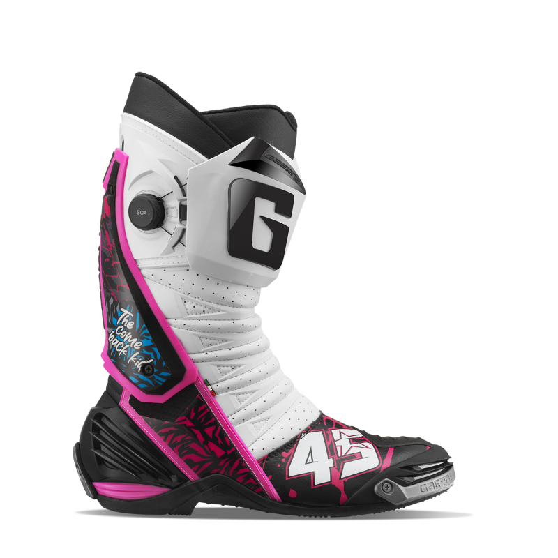 Gaerne 2460-021-9 - GP1 Limited Series Scott Redding Replica Boot Bold White/Pink Size 9
