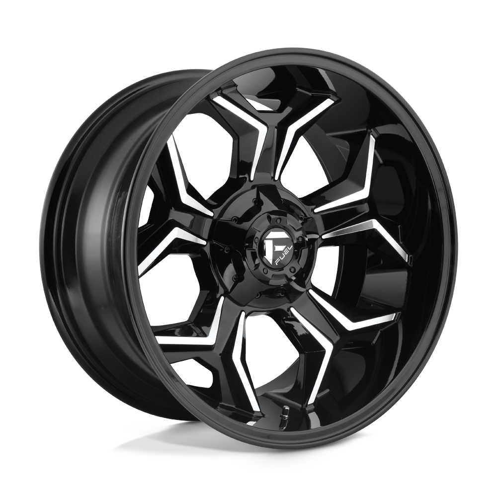 Fuel Wheels D60620009847 - D606 Avenger 20X10 Gloss Black Milled Fuel Wheels D60620009847 - D606 Avenger 20X10 Gloss Black Milled