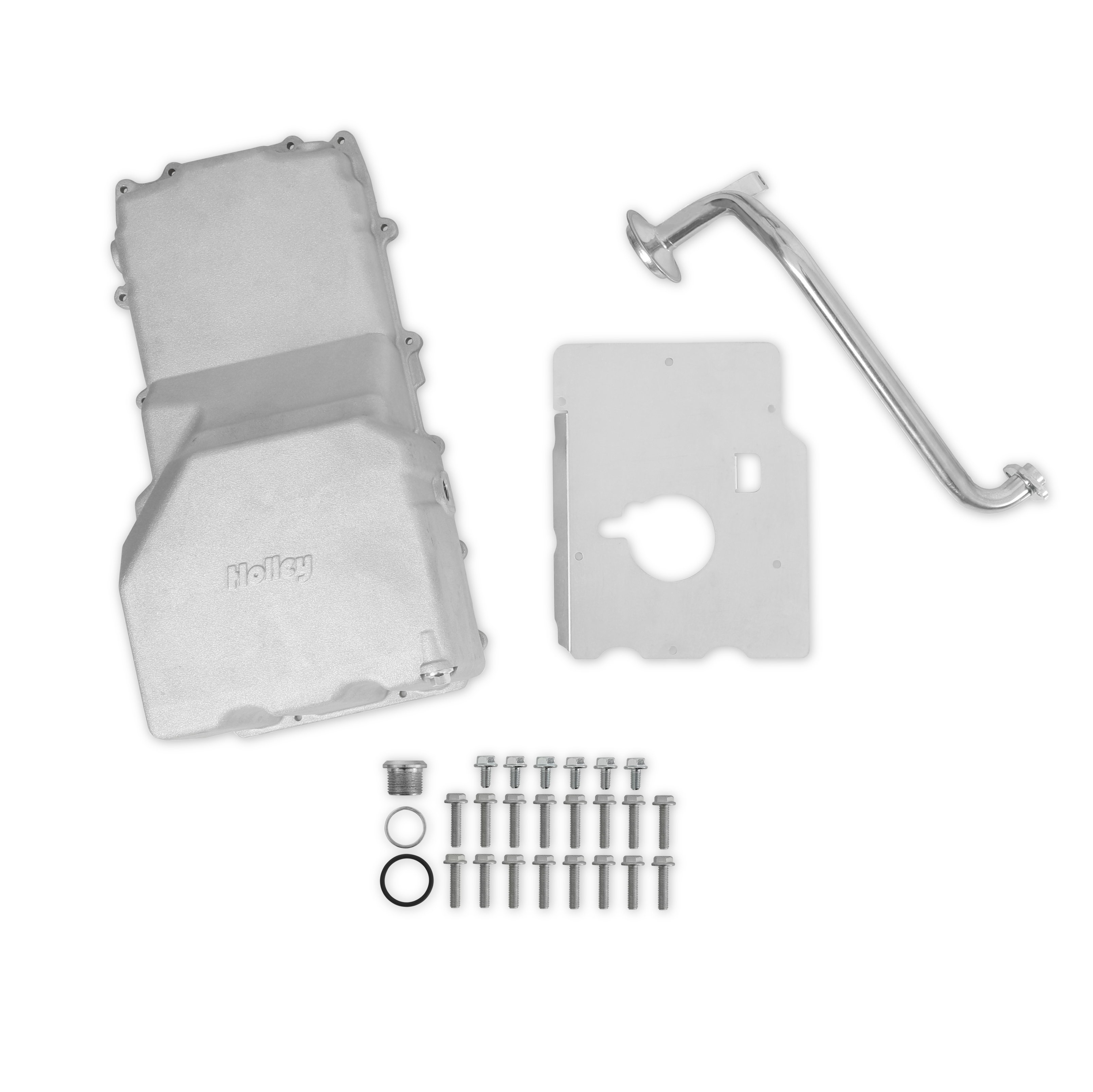 Holley 302-47 - Cast Aluminum Rear Sump Oil Pan - Ford Coyote Swap