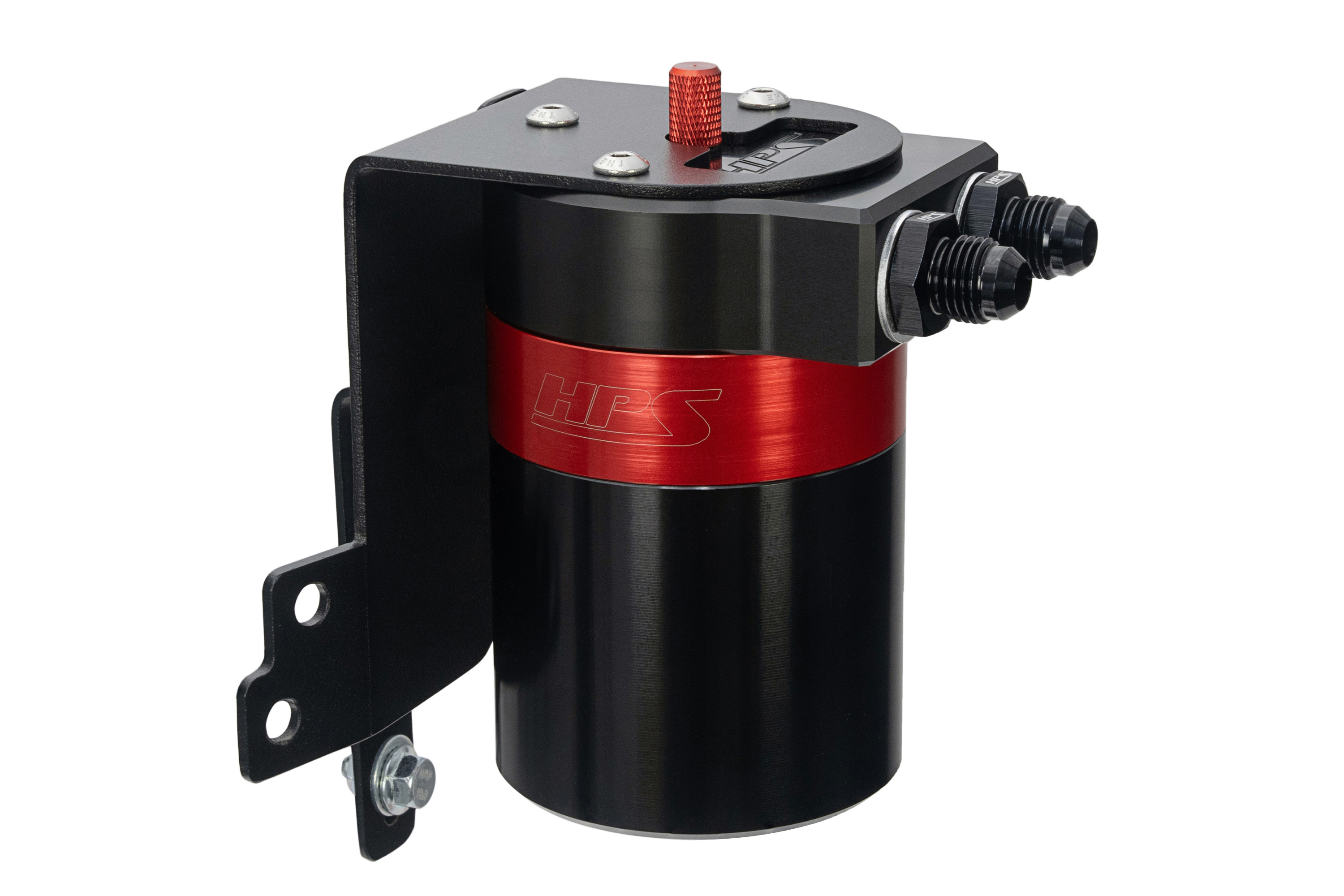 HPS Performance 860-014 - Plug and play oil catch can kit, separates oil from PCV system