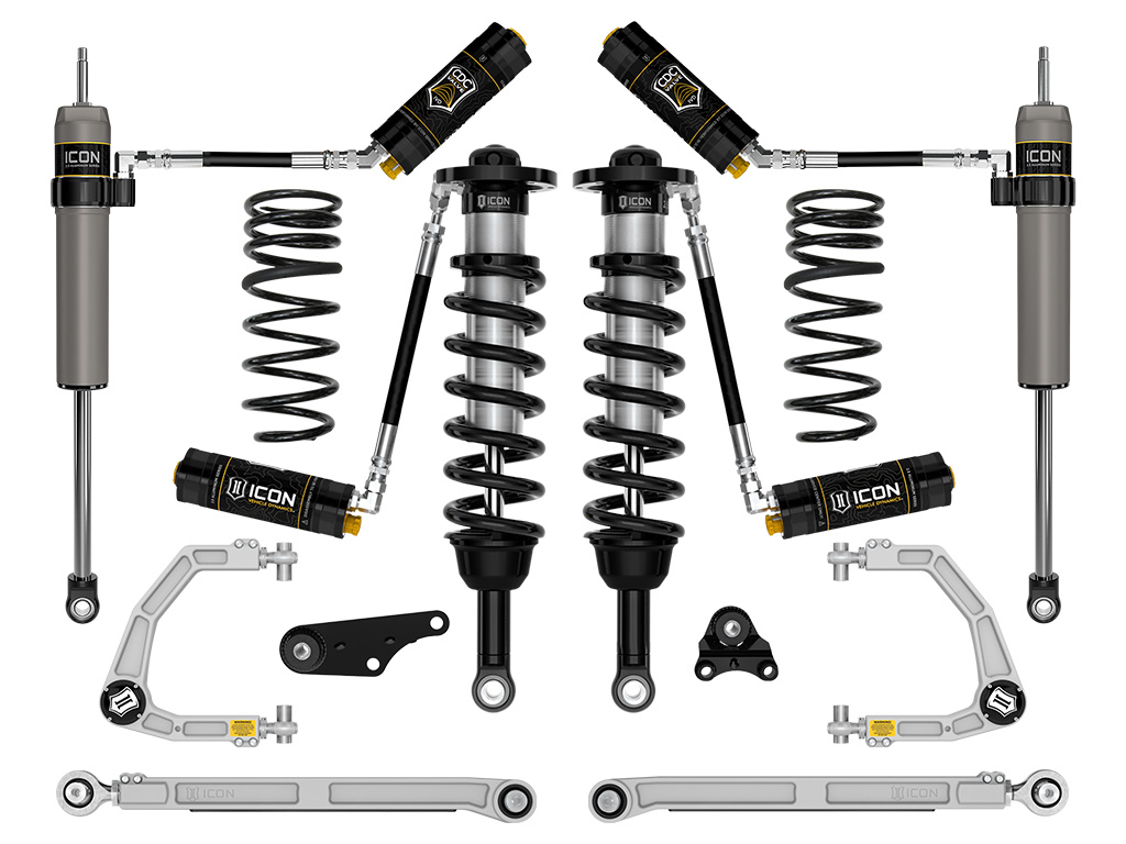 Icon K53298X - 2024-2025 Toyota Tacoma 1.25-3" Lift, Stage 8 Suspension System, Billet, Overland Rear Springs