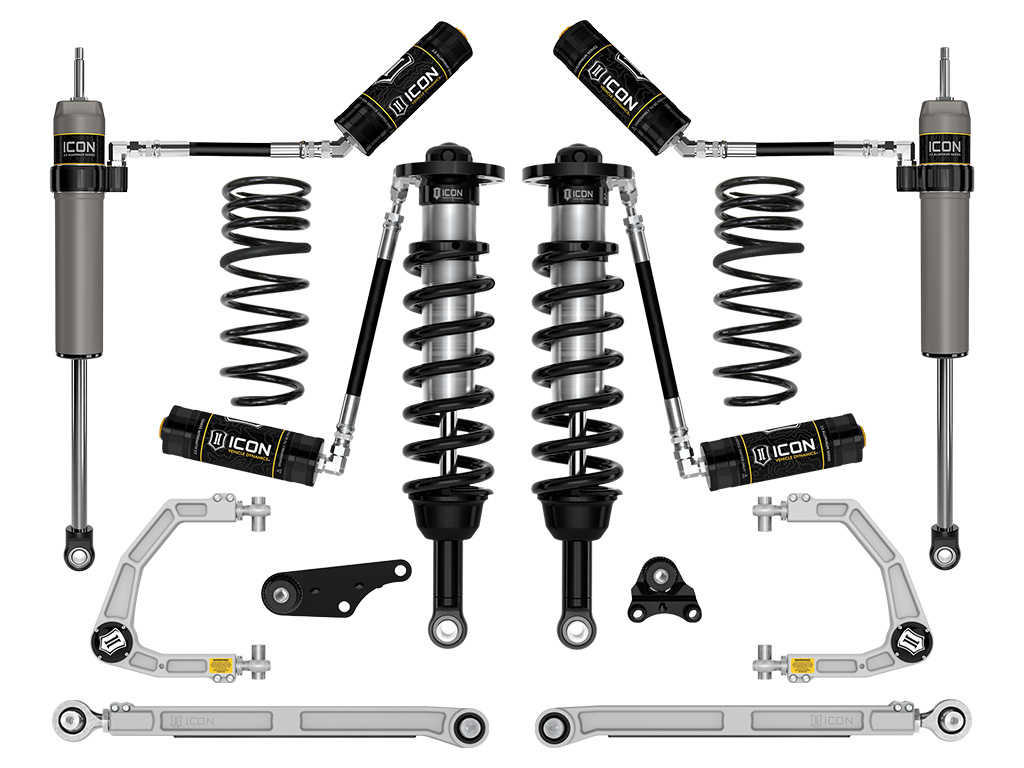 Icon K53297X - 2024-2025 Toyota Tacoma 1.25-3" Lift, Stage 7 Suspension System, Billet, Overland Rear Springs