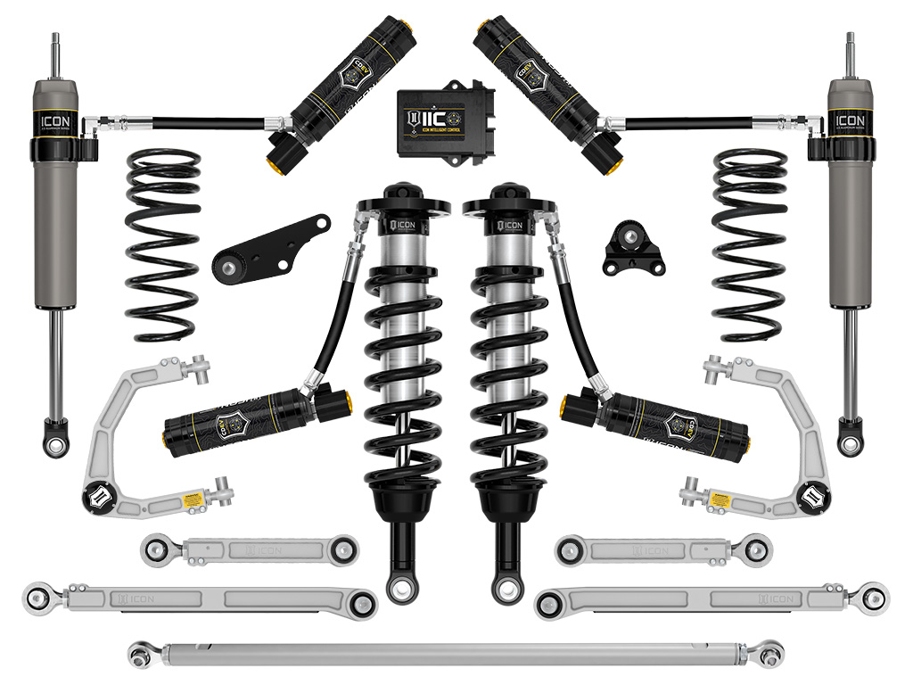 Icon K53303X - 2024-2025 Toyota Tacoma 1.25-3" Lift, Stage 13 Suspension System, Billet, Overland Rear Springs