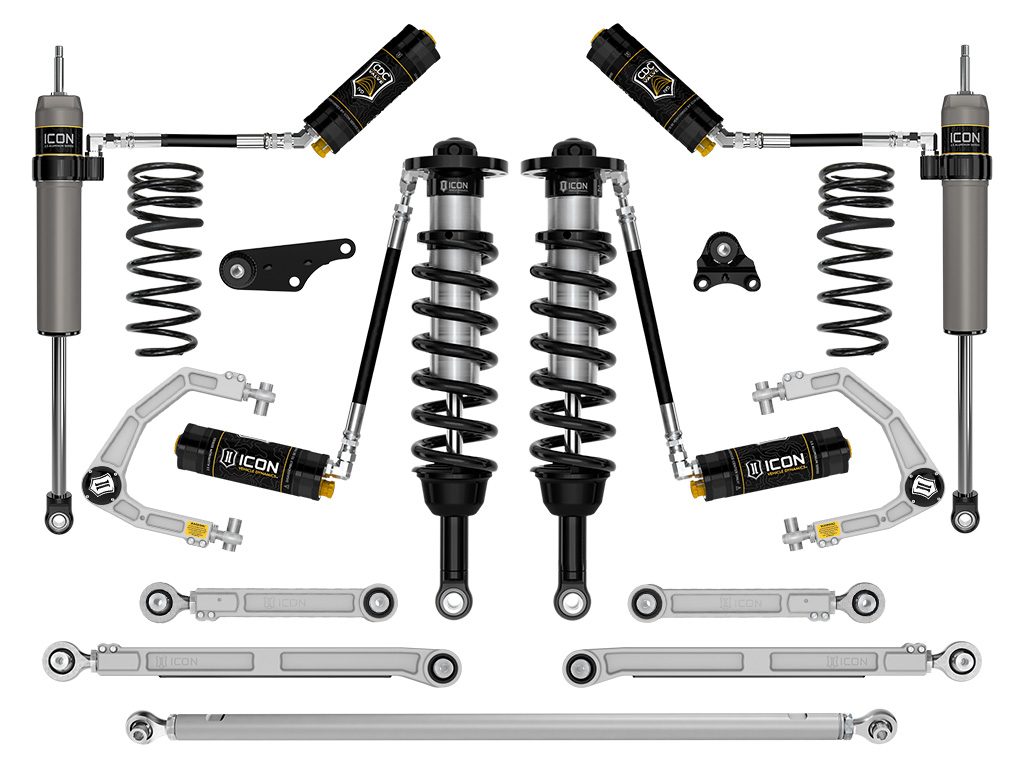Icon K53301X - 2024-2025 Toyota Tacoma 1.25-3" Lift, Stage 11 Suspension System, Billet, Overland Rear Springs