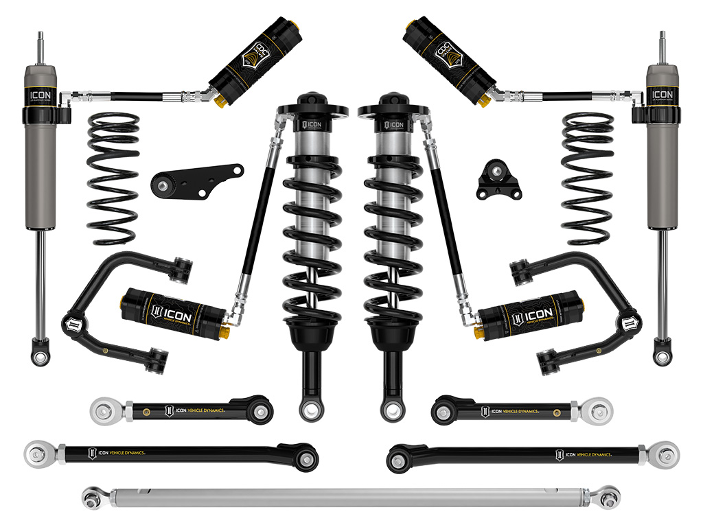 Icon K53301TX - 2024-2025 Toyota Tacoma 1.25-3" Lift, Stage 11 Suspension System, Tubular, Overland Rear Springs