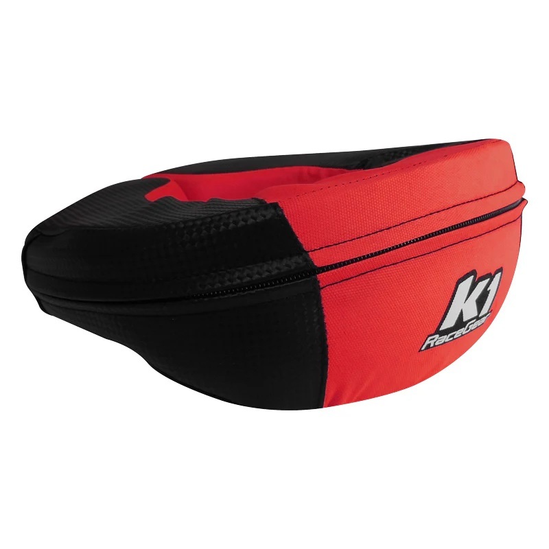 K1 Racegear 15-NEC-CAR-A - Neck Collar Karting Adult Carbon / Red