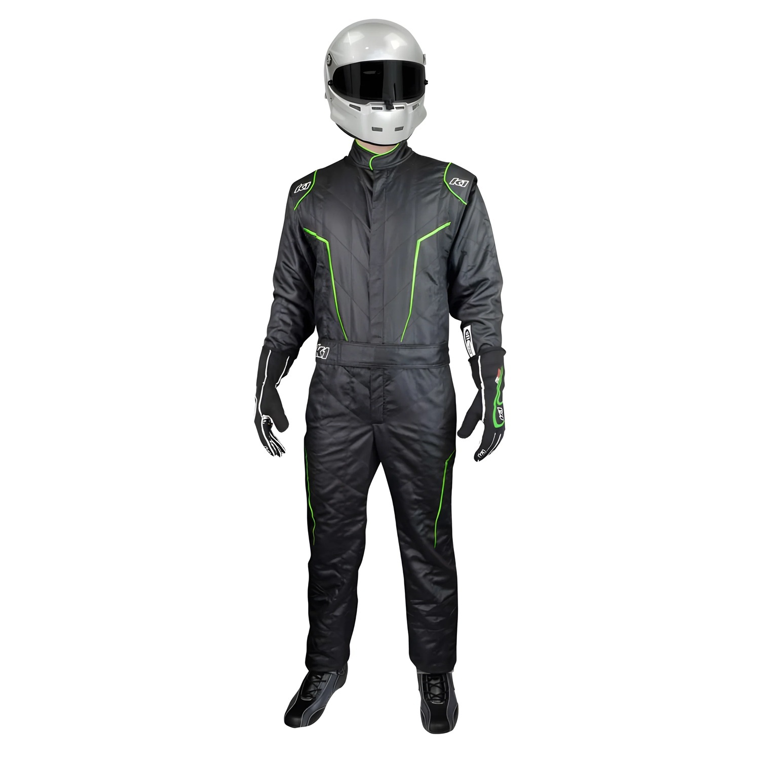 K1 Racegear 20-GT2-NV-XL - Suit GT2 X-Large Black / Fluo Green