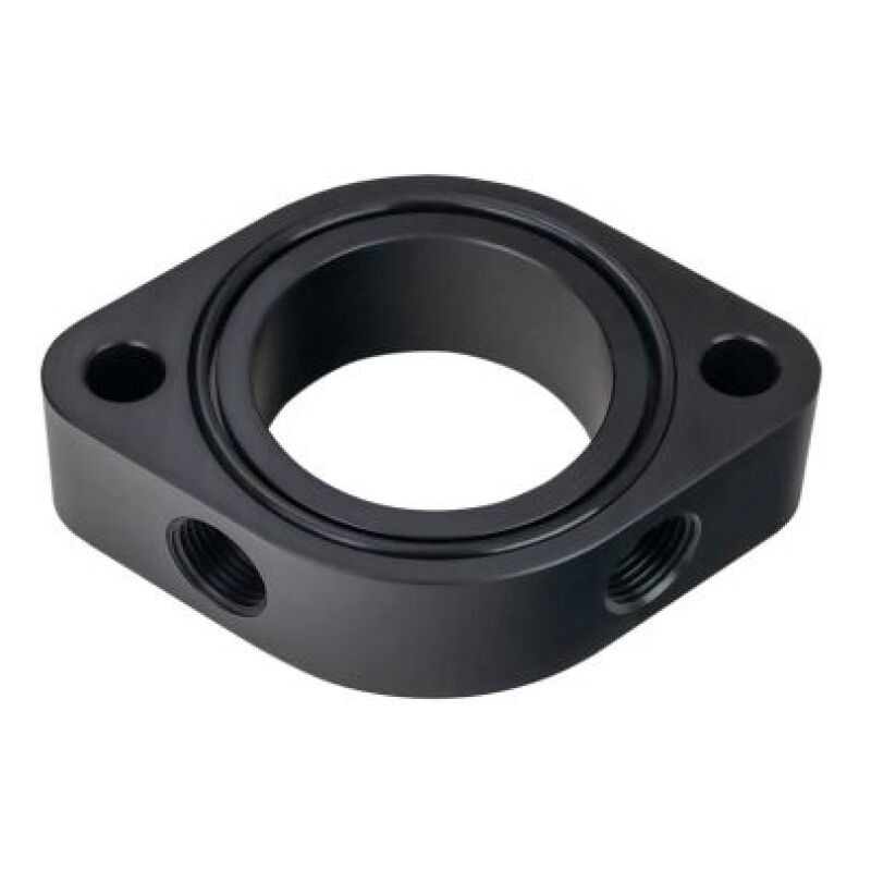 Moroso 63434 - SBC/BBC Intake Brodix HV Series Thermostat Spacer - Black Anodized