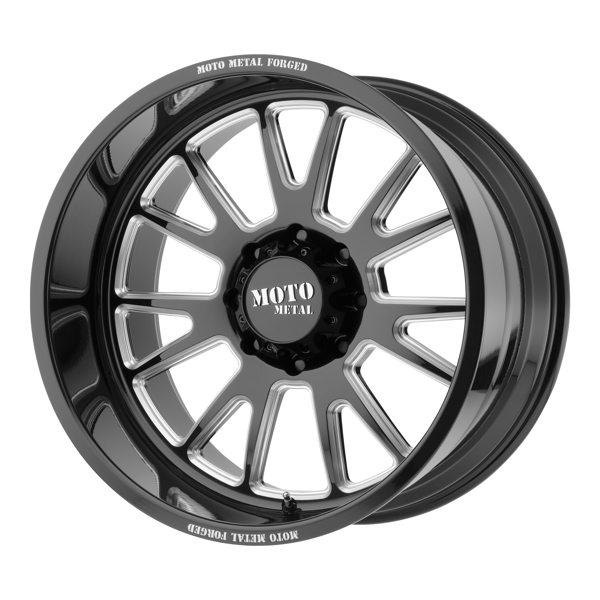 Moto Metal MO40121250944N - 20" Gloss Black Milled