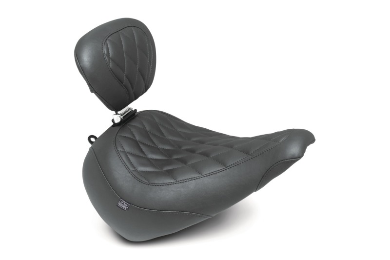 Mustang Motorcycle 89027 - Mustang 23-25 Harley Breakout Wide Tripper Solo with backrest Black Mustang Motorcycle 89027 - Mustang 23-25 Harley Breakout Wide Tripper Solo with backrest Black
