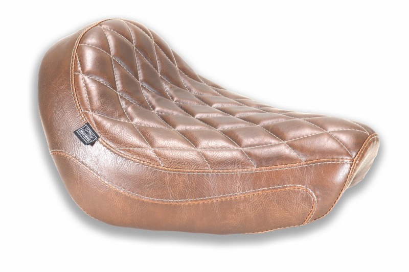Mustang Motorcycle 84008 - Mustang 17-25 Honda Rebel 300 and 500 Tripper Solo Driver Distressed Brown w/ Diamond