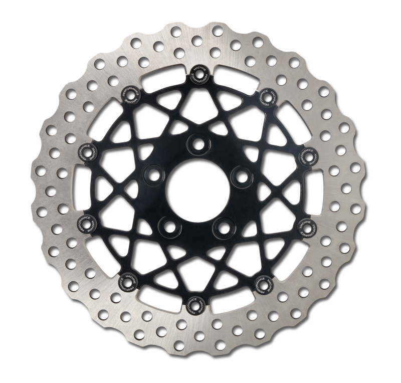 Performance Machine 0133-2608S-B - Disc/Carr Speedstar 320Mm X .20 Ff No O/S Front Black Ano