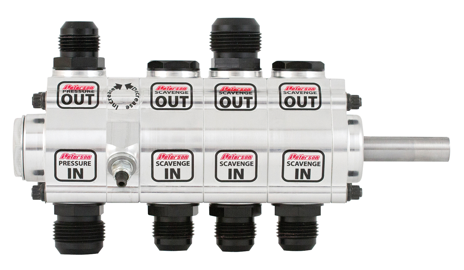 Peterson Fluid 04-4074-R - Systems R4 4-Stage Oil Pump - Right Side Mount - Rear Drive Drag - Reserve Rotation Peterson Fluid 04-4074-R - Systems R4 4-Stage Oil Pump - Right Side Mount - Rear Drive Drag - Reserve Rotation