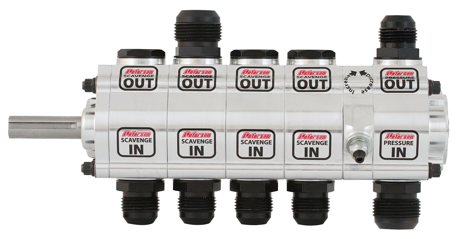 Peterson Fluid 04-5044 - Systems R4 5-Stage Oil Pump - Cam Drive Rear Drive Peterson Fluid 04-5044 - Systems R4 5-Stage Oil Pump - Cam Drive Rear Drive