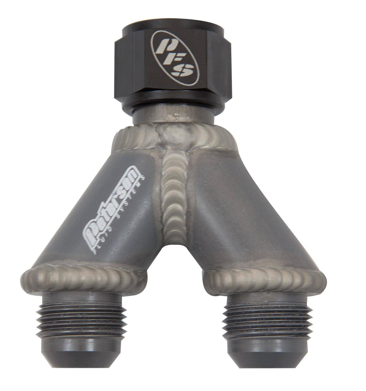 Peterson Fluid 10-1703 - Systems Y-Manifold -10AN B-Nut To -8/-8 Peterson Fluid 10-1703 - Systems Y-Manifold -10AN B-Nut To -8/-8