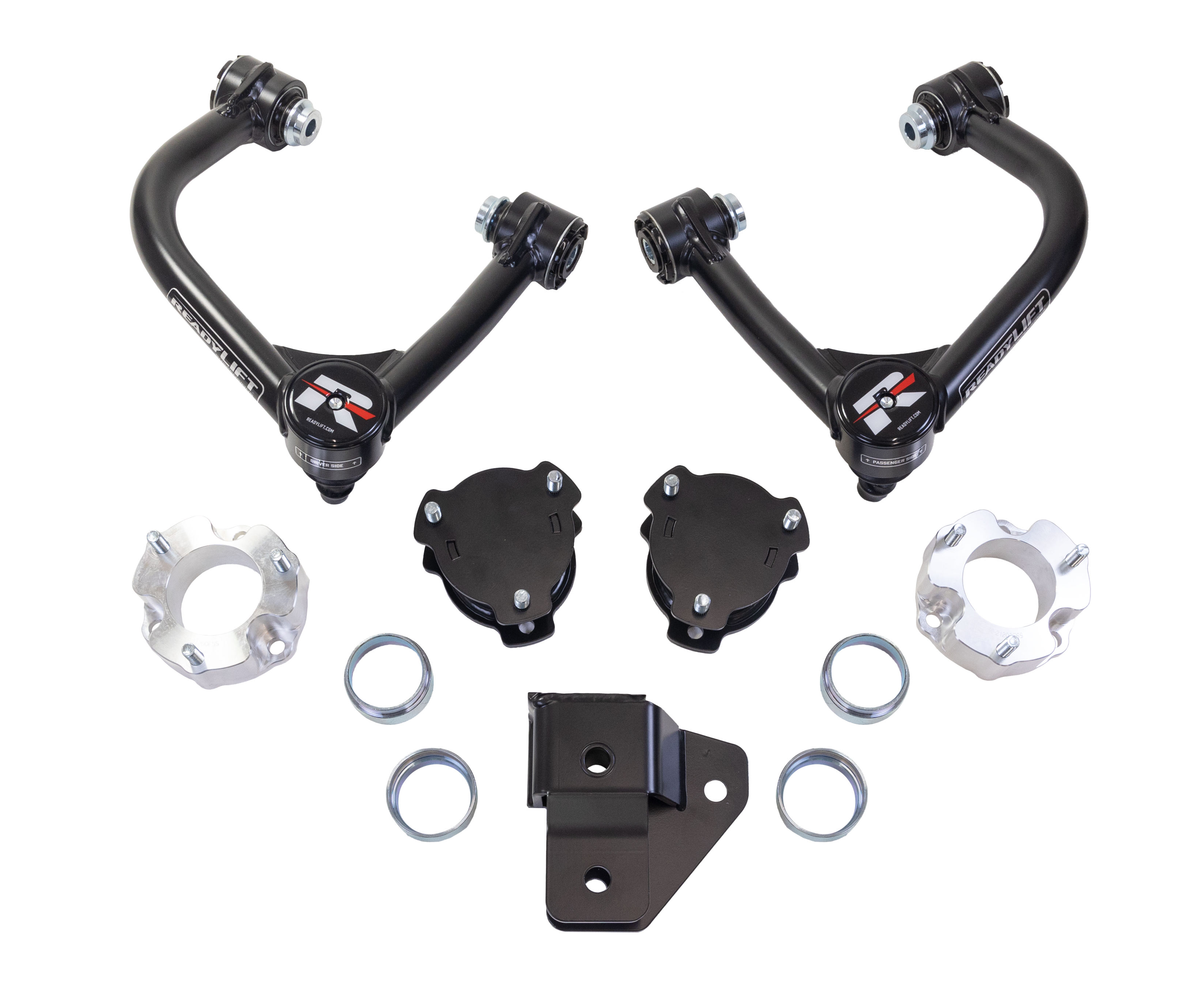 ReadyLIFT 69-21410 - 4'' SST Lift w/ Upper Control Arms and High-Angle Ball Joints (Does NOT fit Sasquatch Package equipped vehicles, Badlands, Wildtraks, First Edition or Bronco Sport)