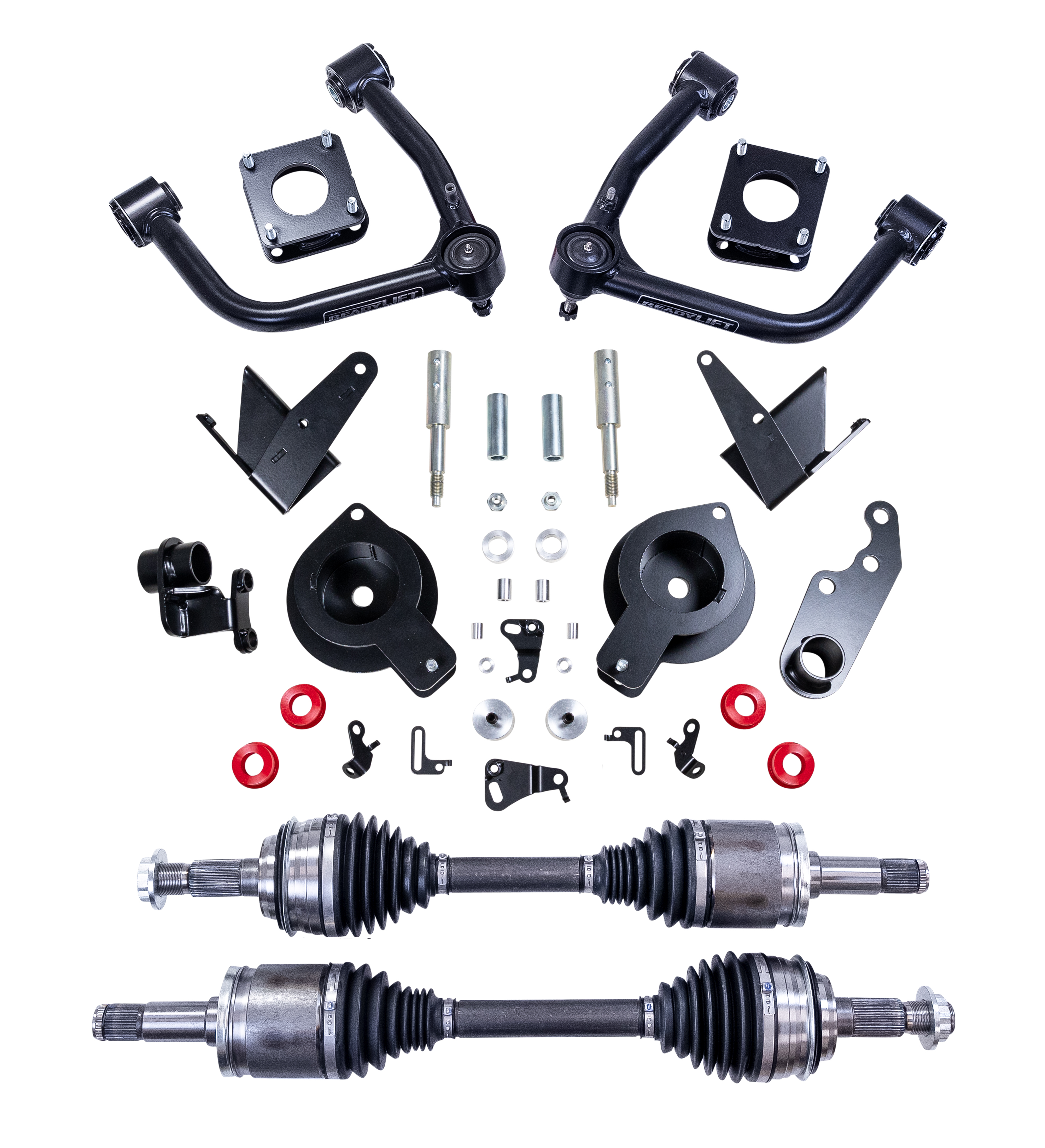 ReadyLIFT 69-52331 - 3'' SST Lift Kit equipped with Load-Leveling Rear Height   Control Air Suspension or Adaptive Variable Suspension (AVS) and CV Axle