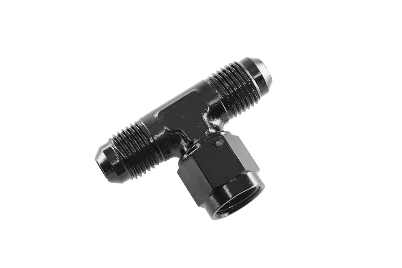 Redhorse Performance 827-10-2 - 10AN  tee w/Female Swivel on Branch - Black