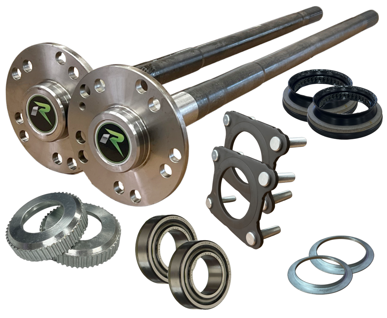 Revolution Gear And Axle DC-D44JL-NON-35 - Jeep Wrangler JL Non-Rubicon 35 Spline 4340 Chromoly Rear Axle Kit Revolution Gear