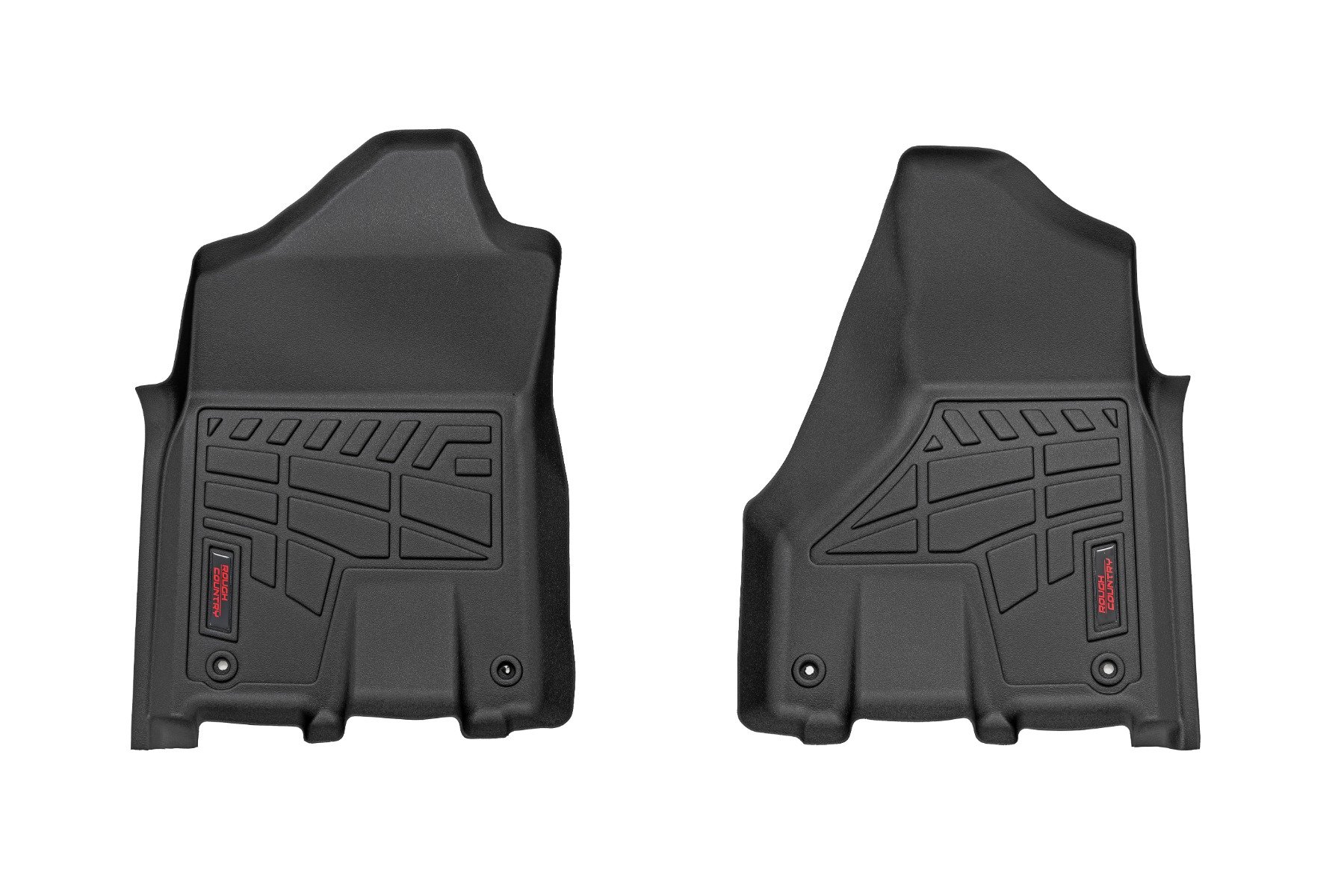 Rough Country SM31431 - Sure-Fit Floor Mats - Front Bucket - Crew - Ram 2500/3500 2WD/4WD (2019-2024) Rough Country SM31431 - Sure-Fit Floor Mats - Front Bucket - Crew - Ram 2500/3500 2WD/4WD (2019-2024)