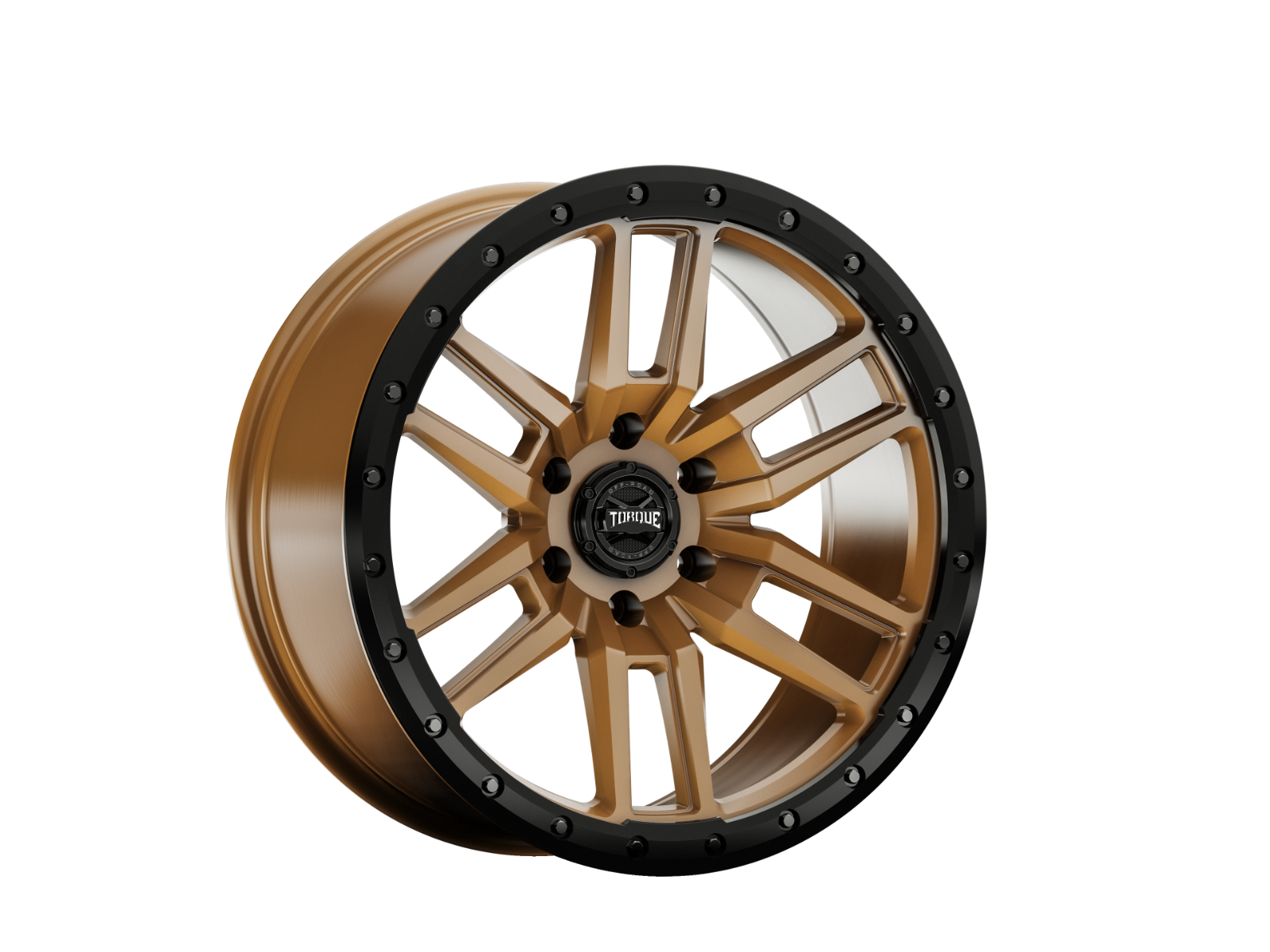 Rough Country TW411C-20903607-12 - Torque Pritchett / Bronze w/Black Lip / 20x9 / 6x135 / -12mm
