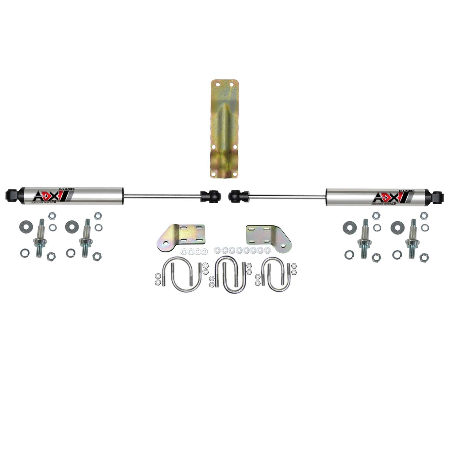 Skyjacker 2218 - ADX 2.0 CNC Machined Polished Aluminum Dual Stabilizer Kit