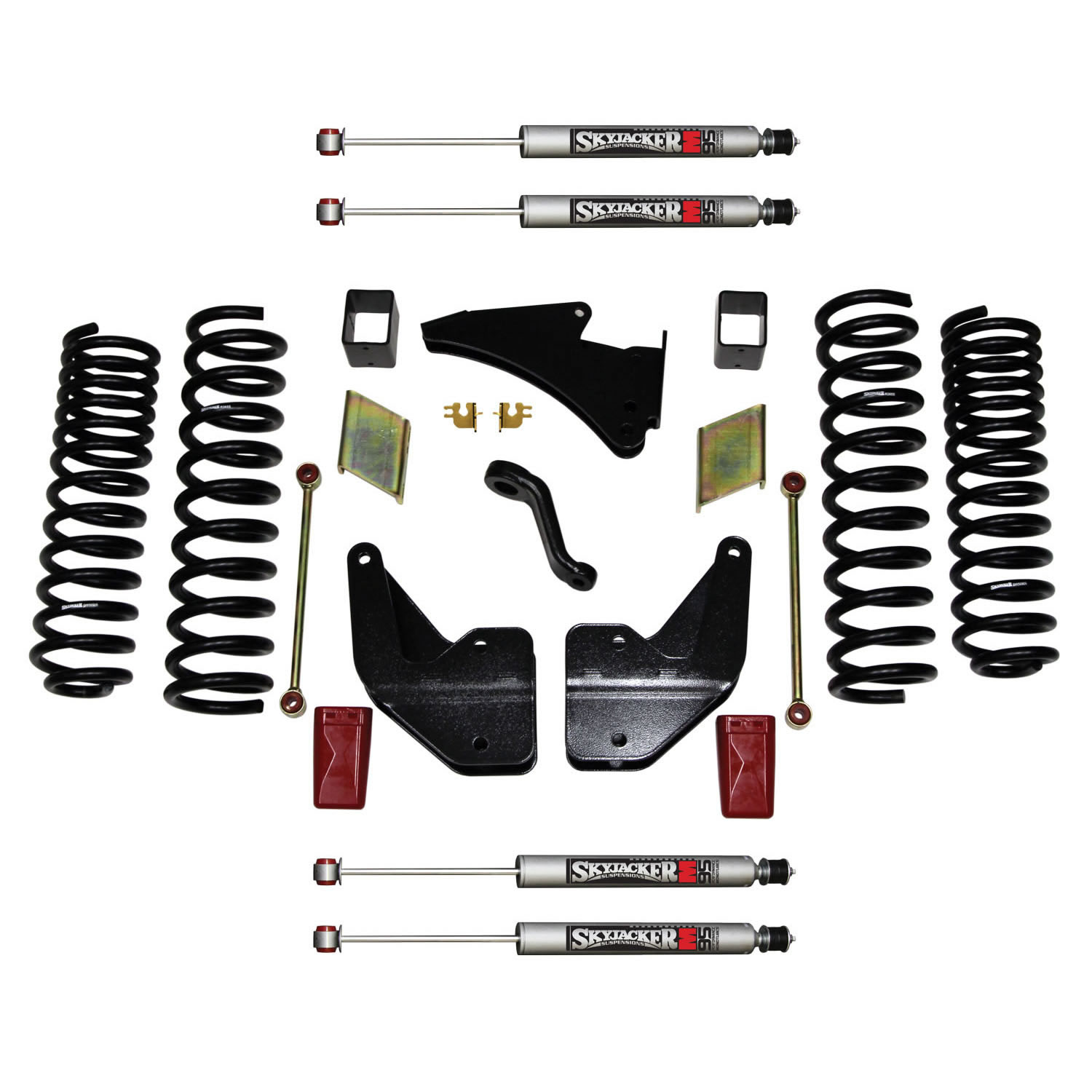 Skyjacker R14451K-M - Suspension Lift Kit w/Shock M95 Performance Shocks 4 Inch Lift 14-19 Ram 2500 Incl. Front And Rear Coil Springs