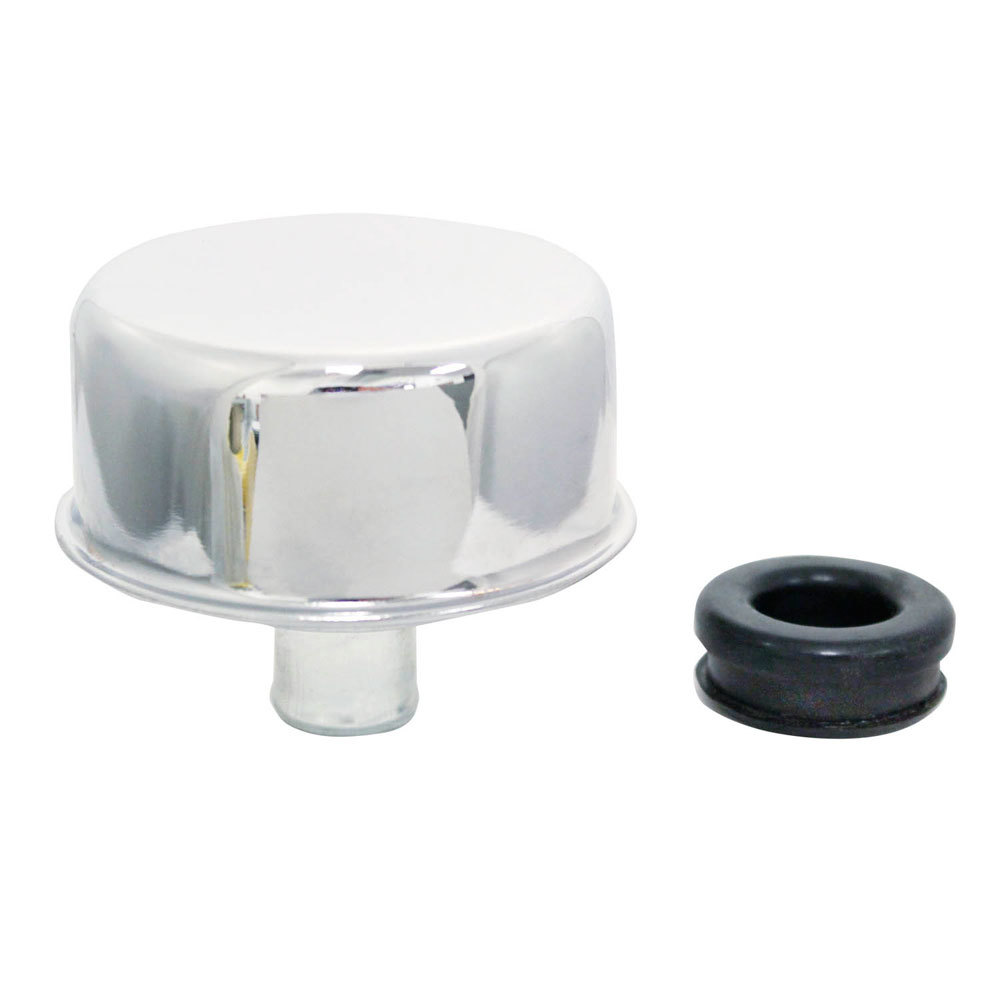 Spectre SPE-4299 - Breather - Push-In - Round - 1-1/4 in Hole - Grommet Included - Steel - Chrome - Each