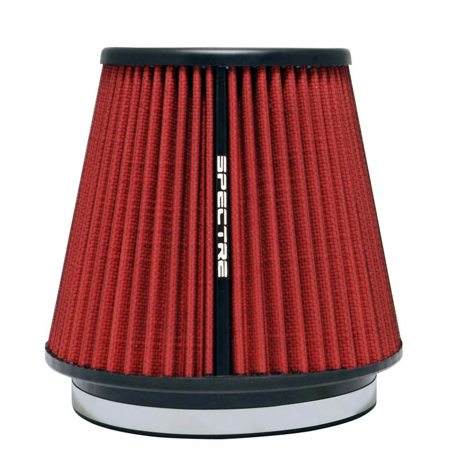 Spectre SPE-HPR9892 - Air Filter Element - Conical - 7.313 in Base - 5.125 in Top Diameter - 7 in Tall - Synthetic - Red - Universal - Each Spectre SPE-HPR9892 - Air Filter Element - Conical - 7.313 in Base - 5.125 in Top Diameter - 7 in Tall - Synthetic - Red - Universal - Each