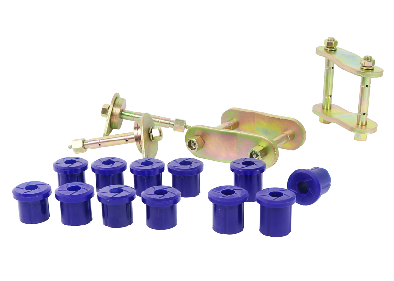 Superpro KIT193SK - 07+ Toyota Land Cruiser Greaseable Leaf Spring and Shackle Bushing Kit- (Rear) Superpro KIT193SK - 07+ Toyota Land Cruiser Greaseable Leaf Spring and Shackle Bushing Kit- (Rear)