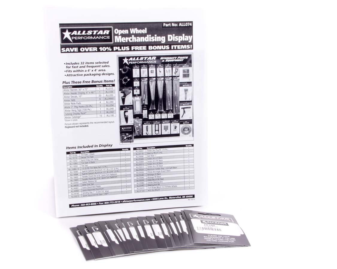 AllStar Performance ALL99164 - Merchandising Display Components for ALL074