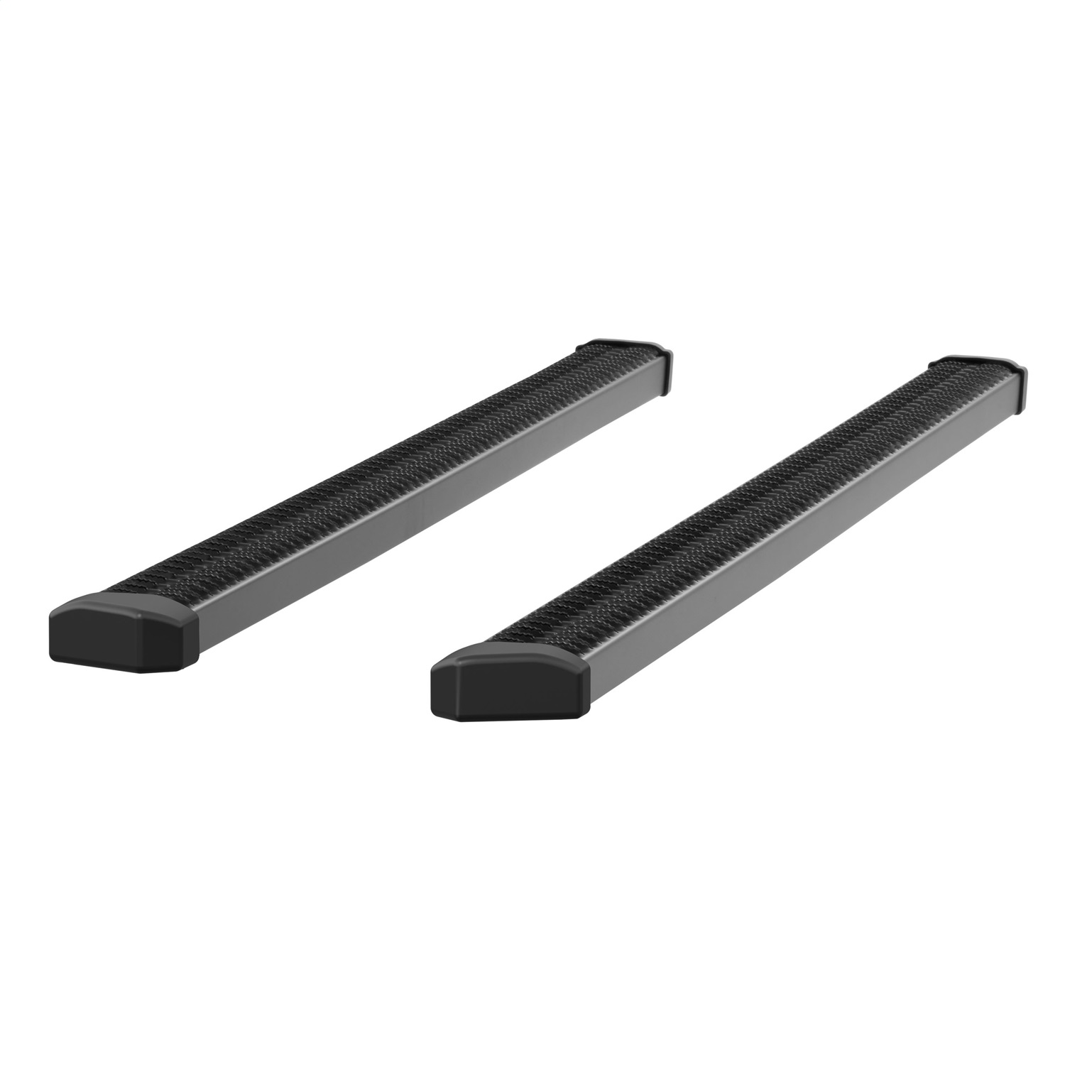 ARIES 216078 - SlimGrip 5" x 78" Black Aluminum Running Boards (No Brackets) ARIES 216078 - SlimGrip 5" x 78" Black Aluminum Running Boards (No Brackets)