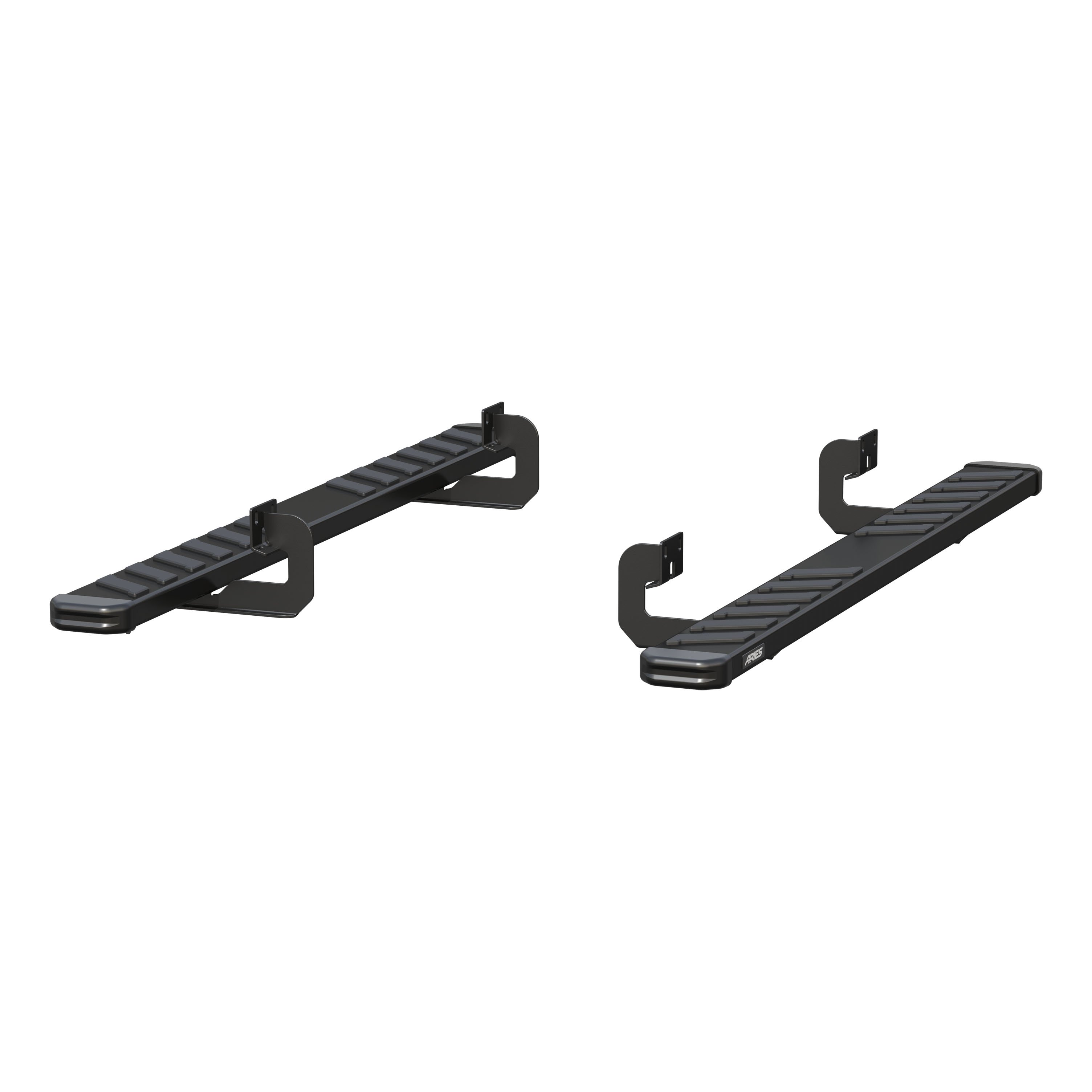 ARIES 2554020 - NovaTrac 6" x 75" Black Steel Running Boards, Select Ford F-150